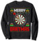 Funny Darts Merry Dartmas Xmas Santa Ugly Darts Weihnachten Sweatshirt