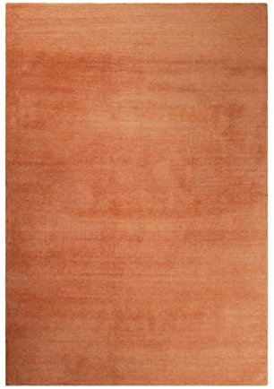 Wecon Home Kuschelig weicher Esprit Hochflor Teppich, bestens geeignet fürs Wohnzimmer, Schlafzimmer und Kinderzimmer LOFT(120 x 170 cm, orange)