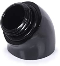 Alphacool 17590 Eiszapfen Winkeladapter 45° G1/4 AG auf G1/4 IG - schwarz Anschluss Wasserkühlung