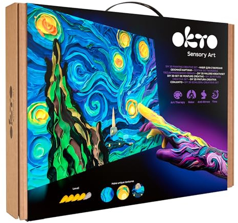 OKTO - Oktoclay Starry Night Set mit Schaumschaum, 10005, mehrfarbig, Einheitsgröße