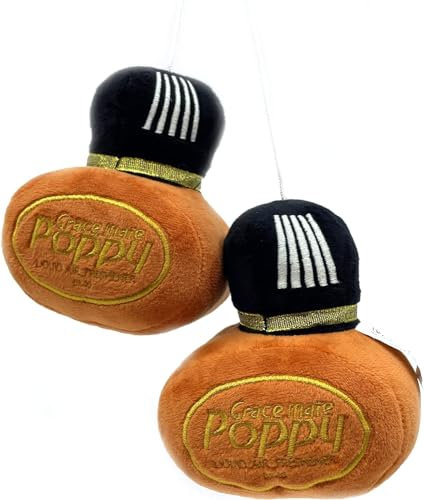 Poppy Grace Mate Plüschflaschen-Innenspiegel (Braun)