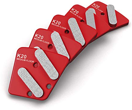 MENZER Diamant-Segmente, K20, Medium Floor (5 Stk.) | kompatibel mit Einscheibenmaschine MENZER ESM 406