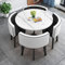 Empfangszimmer Tisch Und Stuhl, Küchen-Frühstücks-Bartisch- Und Stuhl-Set, Esstisch, Runder Tisch, Sitz Mit Weicher Rückenlehne, Moderne Möbel, Kaffeeküche, Platzsparende Möbel, Büro-Konferenztische (