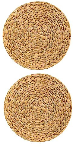 HOMSFOU 2 Pièces Tapis Anti-Brûlure pour Casseroles Et Poêles Table Dessous De Plat Table À Manger Dessous De Plat Décoratif Tapis De Tasse Décor À La Main sous-Verre en Verre sous-Verres