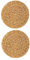 HOMSFOU 2 Pièces Tapis Anti-Brûlure pour Casseroles Et Poêles Table Dessous De Plat Table À Manger Dessous De Plat Décoratif Tapis De Tasse Décor À La Main sous-Verre en Verre sous-Verres