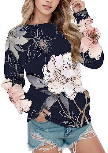 damen fleece pullover winter sweatshirt damen lang dünn hoodie damen weiss maler zip jacke damen ohne kapuze damen mantel rot 3xl damen langarmshirt baumwolle günstig weihnachtspullover Oberteile