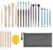 Tsathoggua 25 Stück Töpferwerkzeug, Polymer Clay Tools Set, Ton Modellierwerkzeug,Töpfer Werkzeug für Profis,Anfänger, Modelierwerkzeugset Für Töpfer Künstler, Sculpting Tools für Skulptur