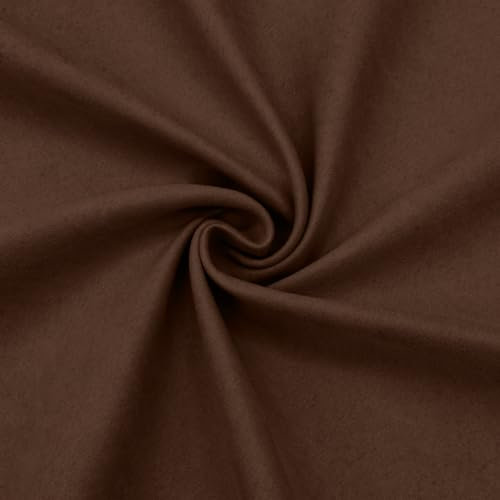 DESHOME Maia Stoff als Meterware für Sofas aus recycelter Mikrofaser, wasserabweisend, Velours-Effekt, Meterware für Polstermöbel, Sofa, Sessel, Kissen, Stuhl, Möbel, 1 Meter braun