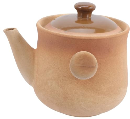 RORPOIR Olla de Barro Moldeada de Una Sola Pieza para Cocinar sin Esmaltado Hervidor de Medicina Hervidor de Cerámica Hervidor de Agua Ayudante de Cocina