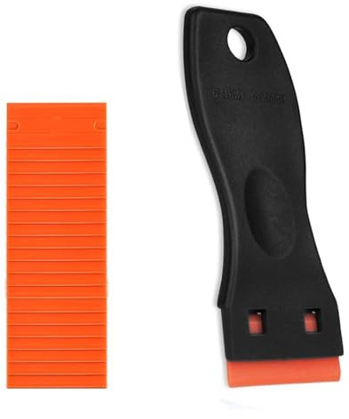 IUFDGHN 2Pcs Super Scraper, Super Scraper Non Scratch, Glass Scraper, Scraper for Cleaning, Sticky Stuff Remover, for Removing Lable, Glue, Decal in The Glass, Window, Floor