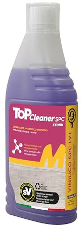 TOP CLEANER SPC Detergente Antistatico Adatto alla Pulizia di Pavimenti SPC - LVT e Vinilici Confezione da 1 Litro