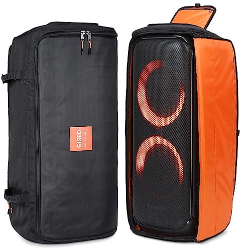 Generic Étui de transport de voyage compatible avec haut-parleur portable sans fil JBL PARTYBOX 710 et accessoires de fête avec housse de protection contre la poussière, Noir , 16.9x16.9x34.2 Inches