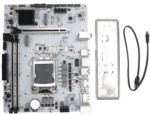M ATX-Motherboard, Dual-Channel-DDR4, DisplayPort-HD-Ausgang, 3-Phasen-Stromversorgung, Stabiler Betrieb, mit 10 USB, Mining-Mainboard für -CPU der 10. Generation