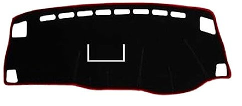 HANXIAO Auto Armaturenbrett Abdeckung Dash Matte Teppich Kissen Sonnenschutz Für Suzuki Für Liana 2011-2013 Mit Uhr Antirutschmatten (Color : Rot, Größe : RHD)