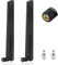 Lot de 2 antennes Wi-Fi double bande 2,4 GHz 5 GHz 5,8 GHz 18 dBi MIMO RP-SMA/TS9 mâle Antenne pour routeur Wi-Fi, ordinateur de bureau, adaptateur USB, cartes PCI-E, caméra IP de sécurité, moniteur