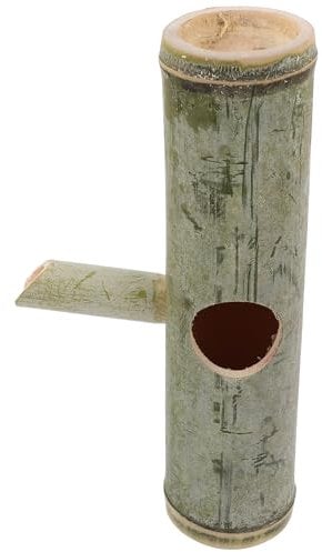 Ciieeo Teichspucker Bambus-Wasserbrunnen Garten-Wasserspiel Im Freien Pflanzgefäß Pflanze Blumentopf Glas Aquarium Höhle Wasserfall Hinterhof-Wasserspiel Außendekoration Hydroponische