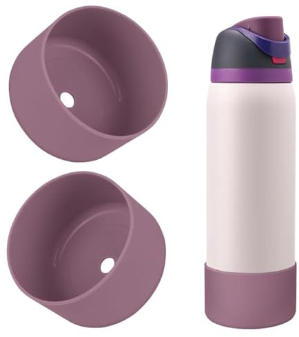 BKBY 2 Pieces Silicone Water Bottle Boat Compatible with Owala 24oz 32oz 40oz, Protective Anti-Scratch and Anti-Dent, No Noise Case for FreeSip/Twist/Flip Water Bottles