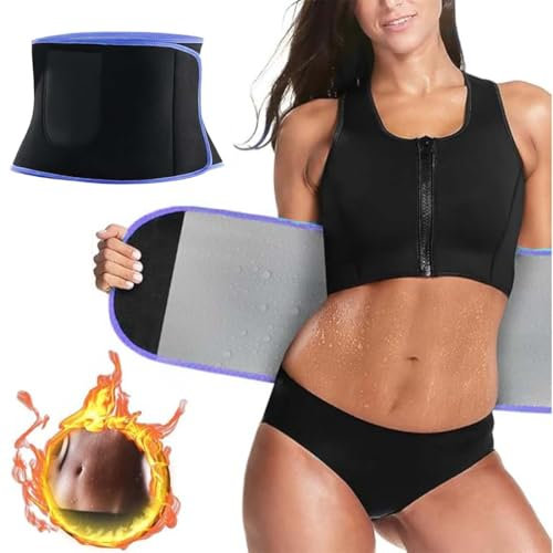 BIKPRST Bauchweggürtel, Fitnessgürtel,Bauchweggürtel Herren Damen Bauchweggürtel Herren Damen,Schwitzgürtel Bauch Abnehmen Geräte Extra Fitness Gürtel,Schwitzgürtel