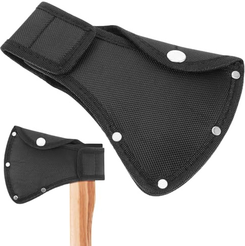 CdbC Hatchet Sheath, Oxford Hatchet Cover for Safety, Outdoor Camping Axe Blade Protection Cover, Axe Blade Protector with Belt Loop