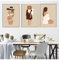 JIANGSHANDAIYOUCAIREN Femme enceinte enceinte mère bébé mural peinture à l'huile affiche impression chambre à coucher décoration de la maison images sans cadre-50x70cmX3