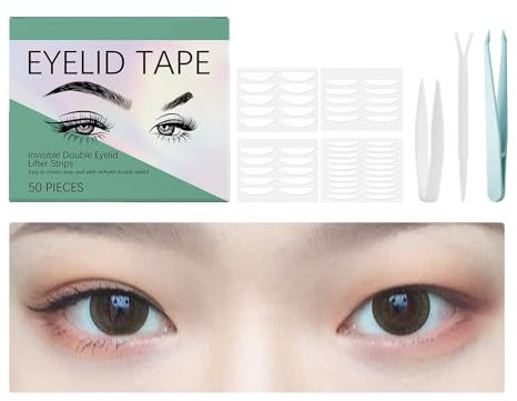 Eyelid Tape, Double Sided Eyelid Lifter, Breathable Eye Lift Tape, White Stickers Hooded And Droopy Eyelids, Invisible And Comfortable, For Uneven Or Heavy Eyelids