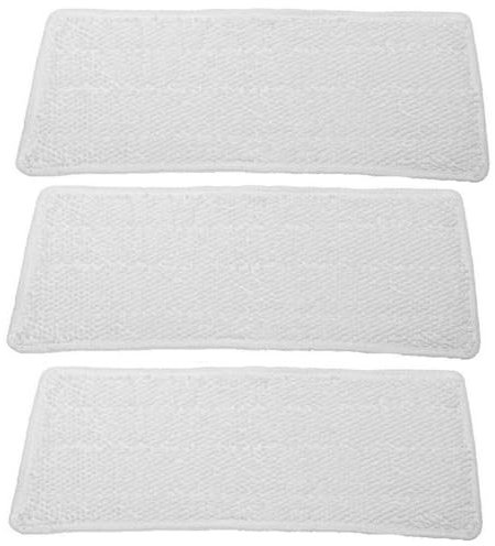 DEMULAX 3 waschbare Ersatzpads Mikrofasertücher for Vileda Steam XXL Dampfreiniger Trocken- und Nassnutzung Wischtücher Pad Bodenreinigung Zubehör für Dampfreinigungsgeräte