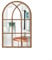 JGmotorfi Espejo acrílico de madera tridimensional de imitación para ventana, decoración de pared, fácil instalación, para salas de estar, dormitorios, pasillos (madera)