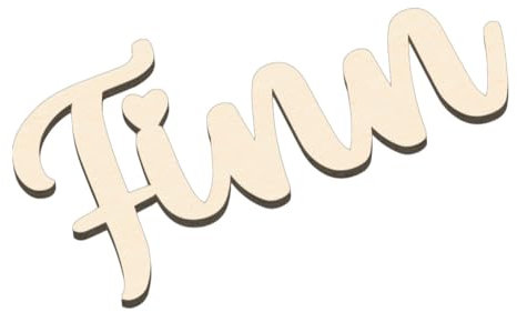 Schriftzüge Kinderzimmer Schriftzug Holz Acryl Türschild mit Namen - 5 cm bis 30 cm - Mädchen Junge - Dekoaccessoire Türdekoration Bad Büro