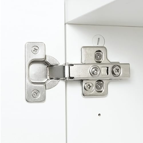 3D Scharnier Softclose passend für IKEA BESTA Tür mit Abdeckung | Einfache Montage und leicht einzustellen (8 Stück)