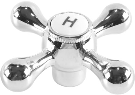 Durlo Faucet Knob Handle,Basin Cross Head Tap Replacement Cross Head Tap Screw Shower Faucet Handle for Shower Bathroom Sink