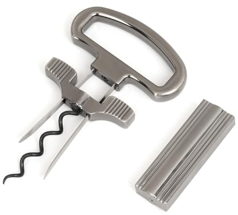 Fegtrtyoa Apribottiglie A Due Punte, Estrattore di Tappi per Bottiglie Vintage Fragili e Vecchie, Cavatappi per Sommelier e Strumenti da Cameriere.
