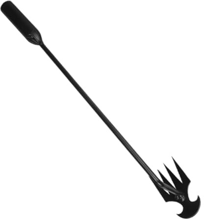 DEARMAMY Multifunktionaler Unkrautstecher Gartengerät aus Robustem Eisen mit Verzinktem Griff 40cm Langlebiger Hand Unkrautjäter für Hausgarten und Rasenpflege
