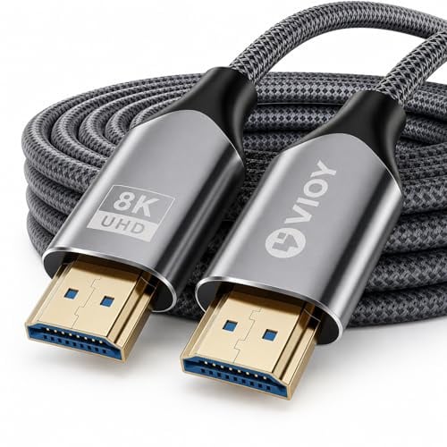 VIOY HDMI 2.1 Cable 6M, 8K 60Hz 4K 120Hz Ultra High Speed Cord