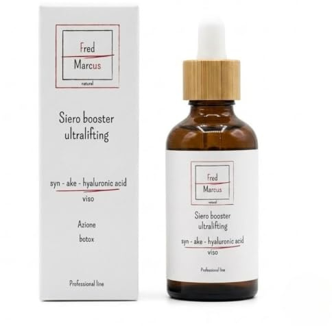 Fred Marcus Siero Viso Antirughe con Veleno di Vipera e Niacinamide | Formula con Fitoretinolo e Acido Ialuronico. Texture leggera a rapido assorbimento. Flacone 60 ml con contagocce.
