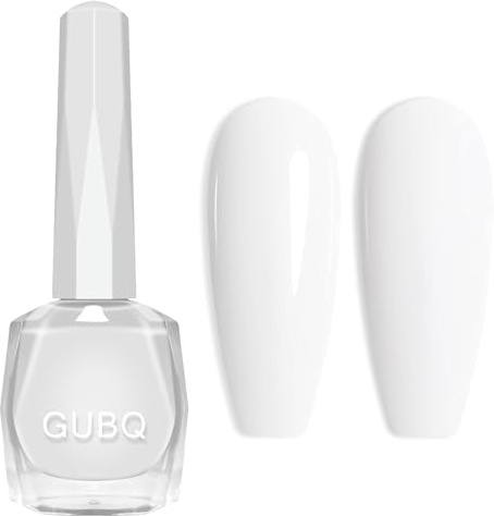 White Nail Polish - White Nail Varnish Quick Dry - Solid Color Long Lasting Nail Polish for All Seasons - 12ml Regular Glossy Shiny Finish Nail Lacquer,Classic Snowy Toe Fingernail Polish DIY at Home