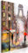 decomonkey Bilder Paris 80x120 cm 1 Teilig Leinwandbilder Bild auf Leinwand Vlies Wandbild Kunstdruck Wanddeko Wand Wohnzimmer Wanddekoration Deko Stadt Eiffelturm Architektur