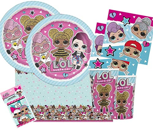 Kit 9 Coordinato Festa LOL New Surprise + Inviti Compleanno