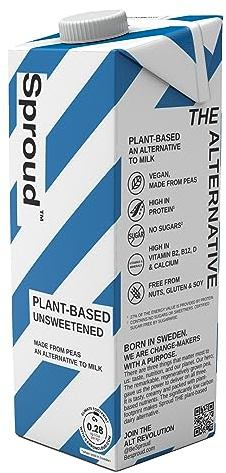 Sproud Plant-Based Unsweetened Powered by Peas, 1 Litre