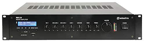 5 Channel Mixer Amplifier 100v Installation Bluetooth Audio System 19 120W RMS