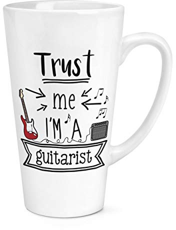 Trust Me I'M A Gitarrist 17oz Groß Latte Becher Tasse