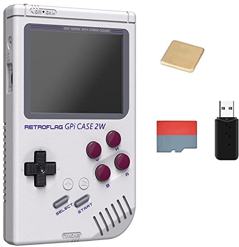 Retroflag GPi Case 2W pour Raspberry Pi Zero, Zero W, Zero 2W avec Écran LCD 3 Pouces, Batterie Rechargeable, Bouton Turbo, Hotkey et Installation Simple