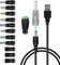 GUUZI Cable de Alimentación USB a CC, Cable de Carga de Enchufe Universal de 5V CC 5,5x2,1mm con 13 Piezas Conectores (6,4×4,4, 6,3×3,0, 5,5×2,5, 5,5×2,1, 5,5×1,7, 4,8×1,7, 4,0×1,7, 3,5×1,35)