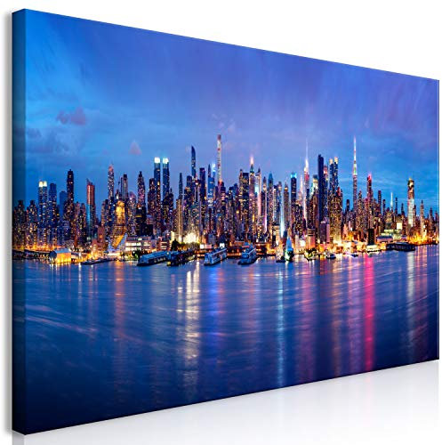 murando Wandbild Mega XXXL New York Einteiliger XXL-Format Kunstdruck zur Selbstmontage Leinwandbilder moderne Bilder DIY Wanddekoration Wohnung Deko NY City Stadt d-B-0179-ak-e