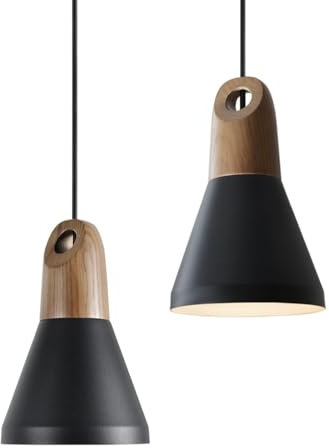 ouglres Pendelleuchte Schwarz Vintage,2er Industrial Metall Hängelampe,Höhenverstellbar Nordic Esstisch Hängeleuchte e27 Für Kücheninsel Esszimmer Wohnzimmer Schlafzimmer Restaurant Bars Cafés