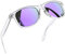 Joopin Occhiali da Sole a Specchio Donna Uomo Polarizzati Classici Quadrati UV400 Protezione per Guida Pesca Guidare Golf Retrò Anni 80 Design Sunglasses (Lente Viola/Montatura Trasparente)