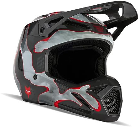 Fox V1 Atlas MIPS Motocross Helm, schwarz/grau/rot, 2XL (63/64)