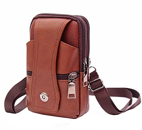 Umhängetasche Damen Breiter Gurt Klein Outdoor Brusttasche Crossbag Kunstleder Schultertasche Geldbörse Crossbody Tasche mit Vielen Kartenfach Geldbörse Reisepass Handytasche