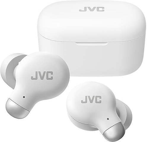 JVC HA-A25T Marshmallow Auricular inalámbrico Bluetooth con cancelación de Ruido (Blanco)