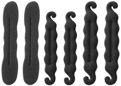 6 Stück Magischer Haarknoten, Haarstyling-Zubehör, Haar Flechtwerkzeug, Schwammclip Haarstyling Donut Haar Twist Kranz, Haarknoten Braid Maker, Haar Zubehör Styling Set, Hair Loop Tool Kit DIY Style