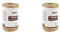 D.RECT 50m Yute Natural Marrón Envolver Regalos | Cuerda Decorativa | 2mm de Grosor | para: Embalaje, Bricolaje, Floristería, Decoración, Jute Yarn, 50 m (Paquete de 2)